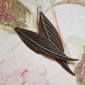 Feather Dangle Earrings